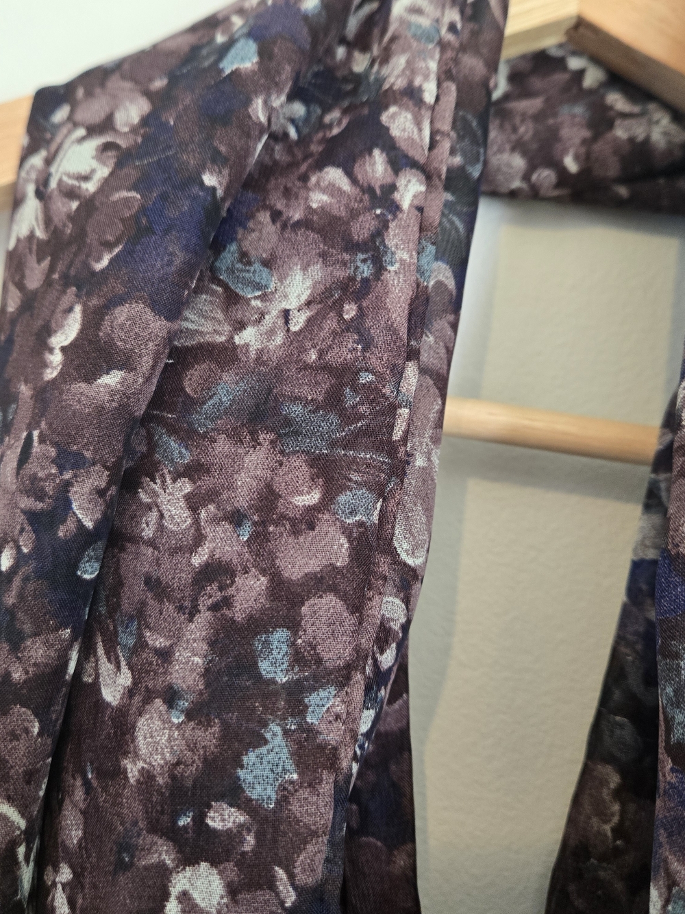 Plum Floral Watercolor Infinity Scarf Made In Canada Sanibel